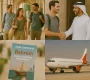 Accueil de voyageurs francophones à Bahreïn avec guide local, brochure et arrivée à l’aéroport.
