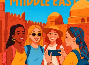 voyage entre fille Moyen Orient